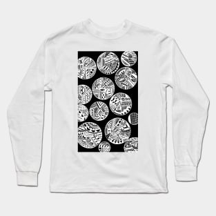 Tribal Snow Bubbles Long Sleeve T-Shirt